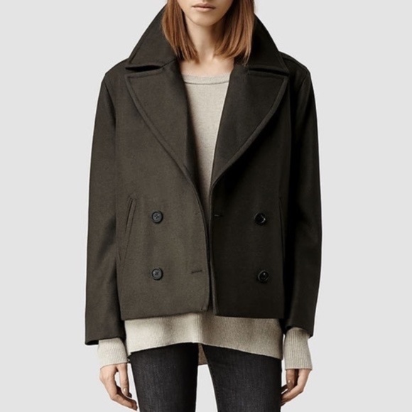 All Saints Jackets & Blazers - All saints Aya peacoat Dark Green